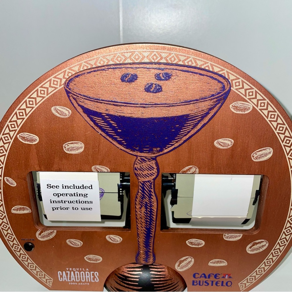 CAZADORES x Café Bustelo Limited Edition Café O'Clock Timepiece Clock
